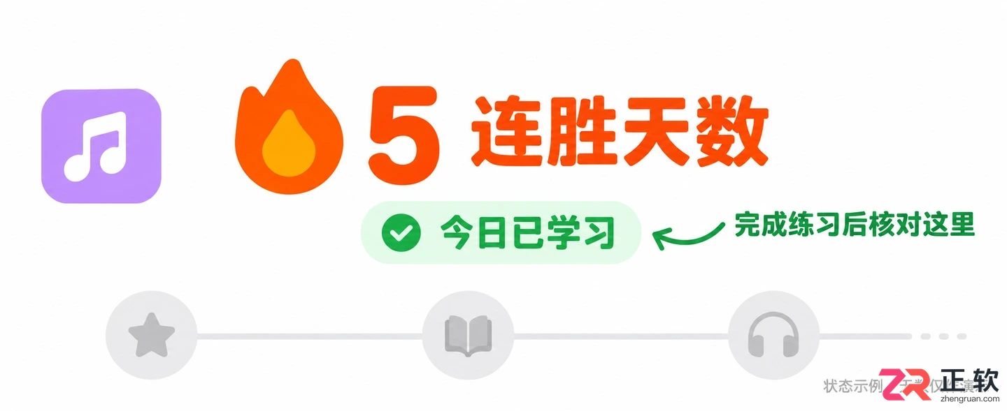 多邻国怎么打卡音乐教程