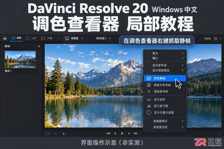 达芬奇调色截取的静帧在哪看 查找路径