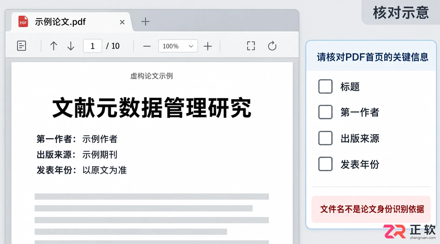 endnote导入pdf信息不完整怎么办