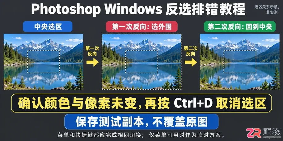 PS反选快捷键用不了怎么办