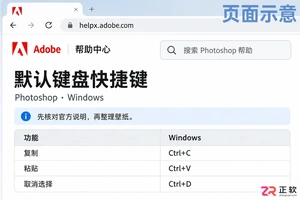 PS快捷键壁纸哪里有