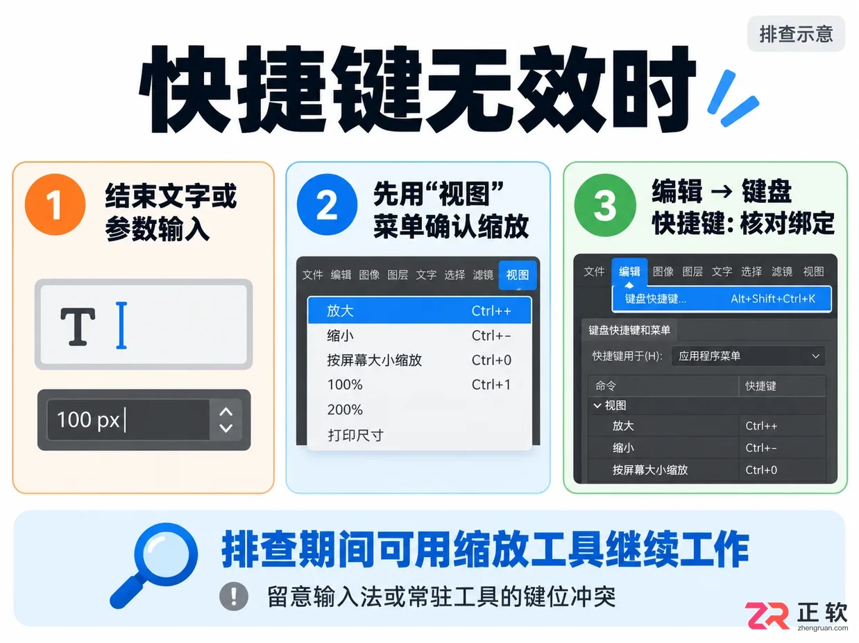 PS放大缩小快捷键是什么
