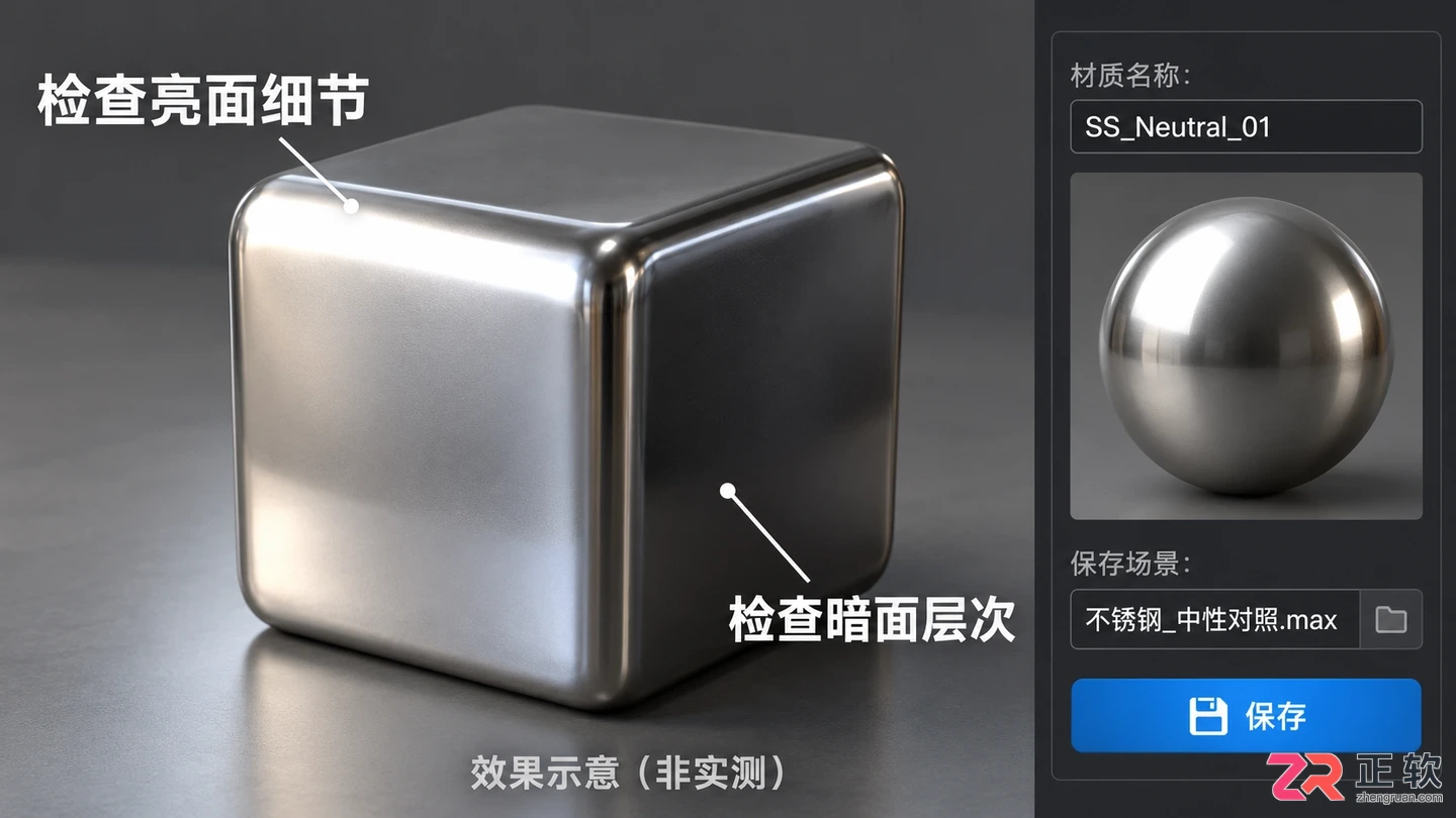 3dmax不锈钢材质怎么调色