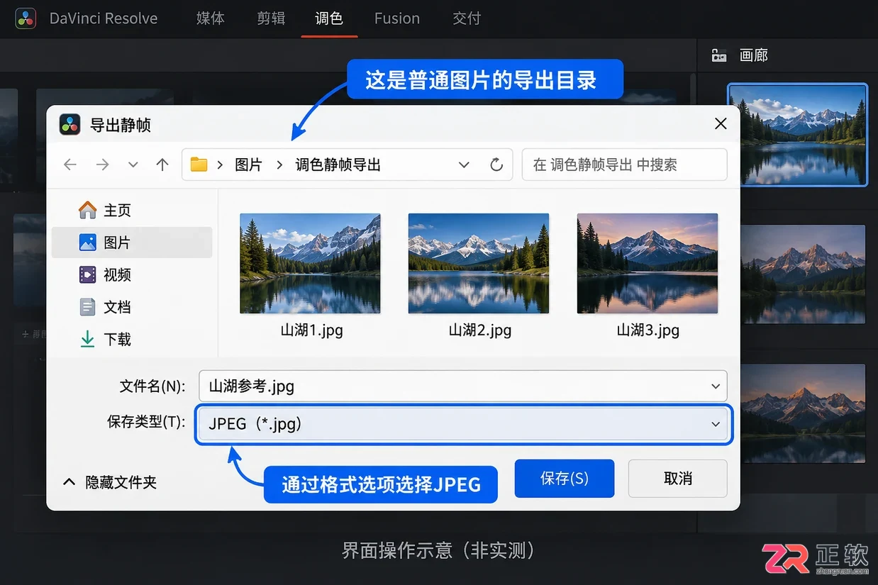 达芬奇调色截取的静帧在哪看 查找路径