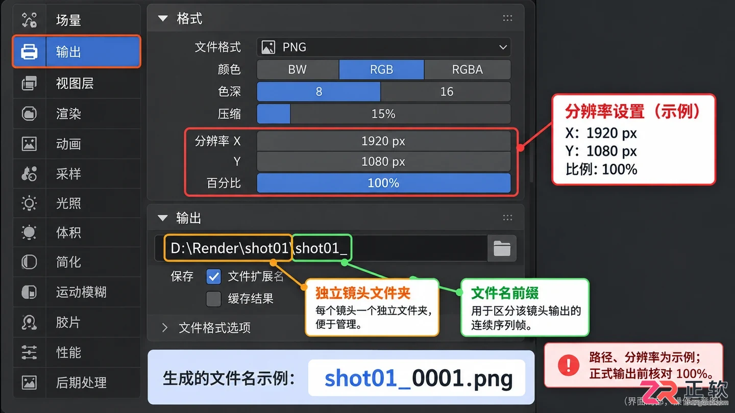 blender怎么渲染序列帧完整操作教程