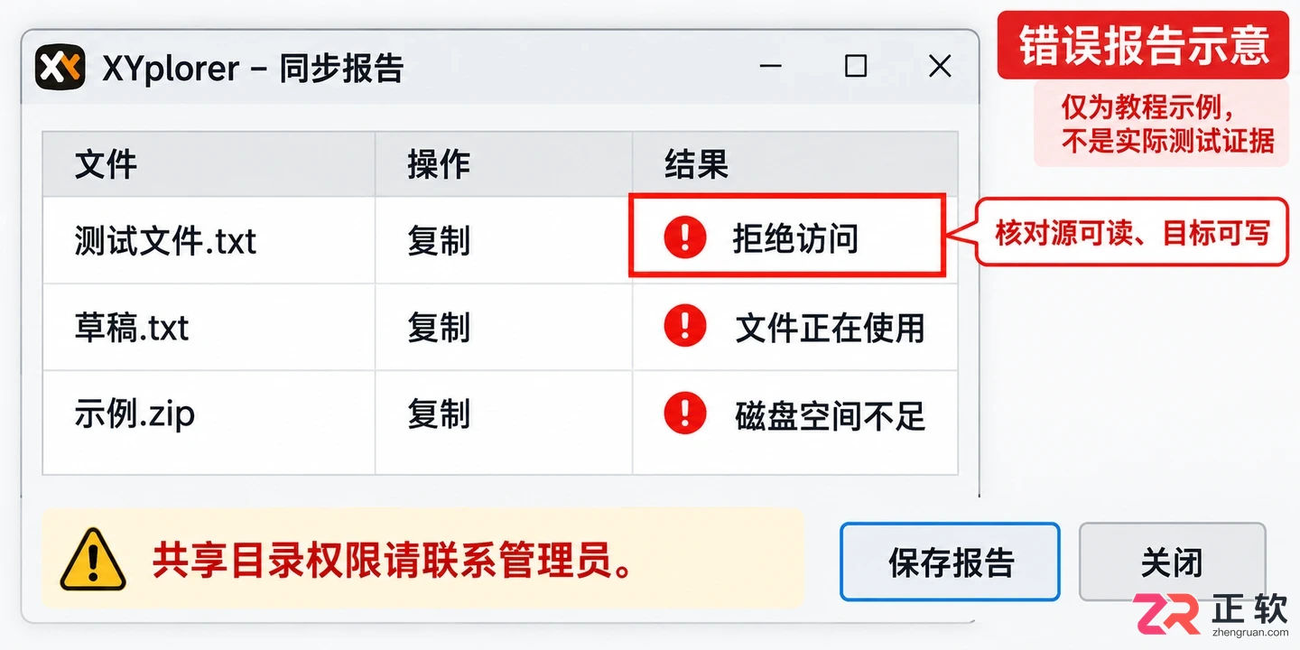 xyplorer同步失败怎么回事及具体解决方法