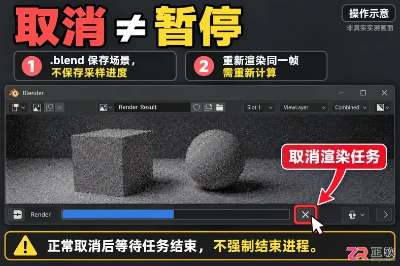 Blender渲染可以暂停吗