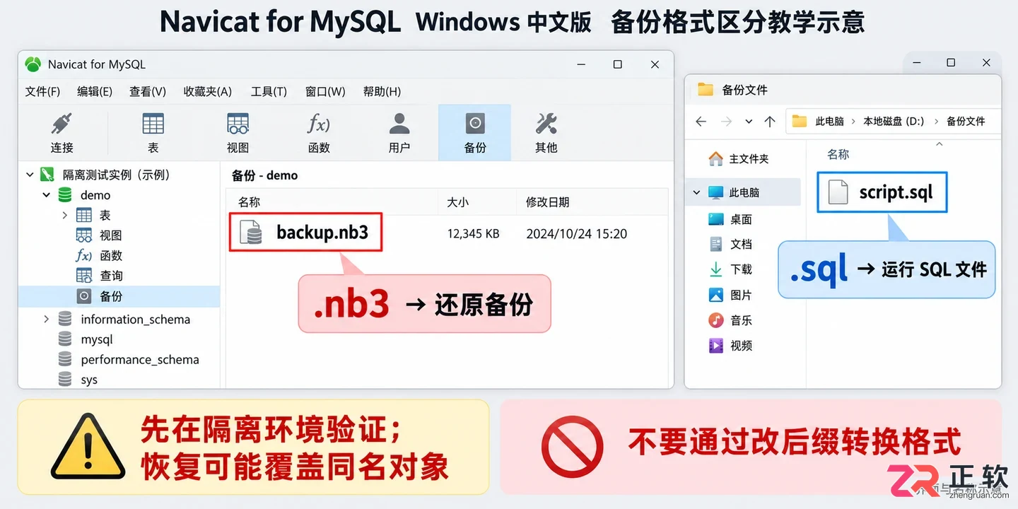 navicat for mysql 恢复数据库