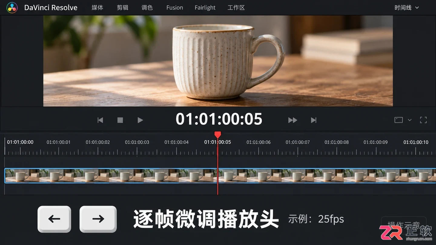 达芬奇剪辑怎么快速到想要的时间点 定位技巧