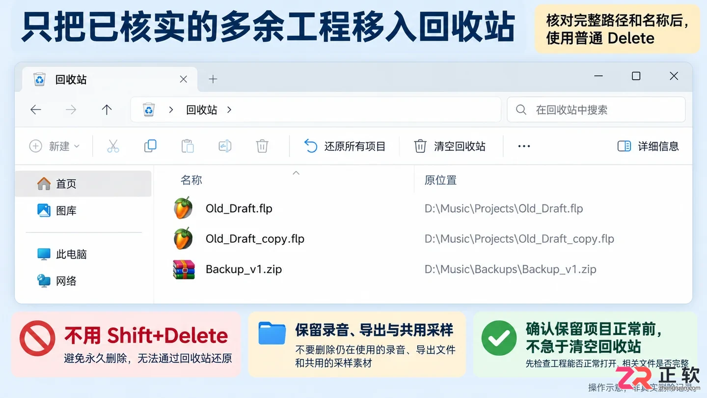 flstudio怎么删掉多余的项目 清理步骤