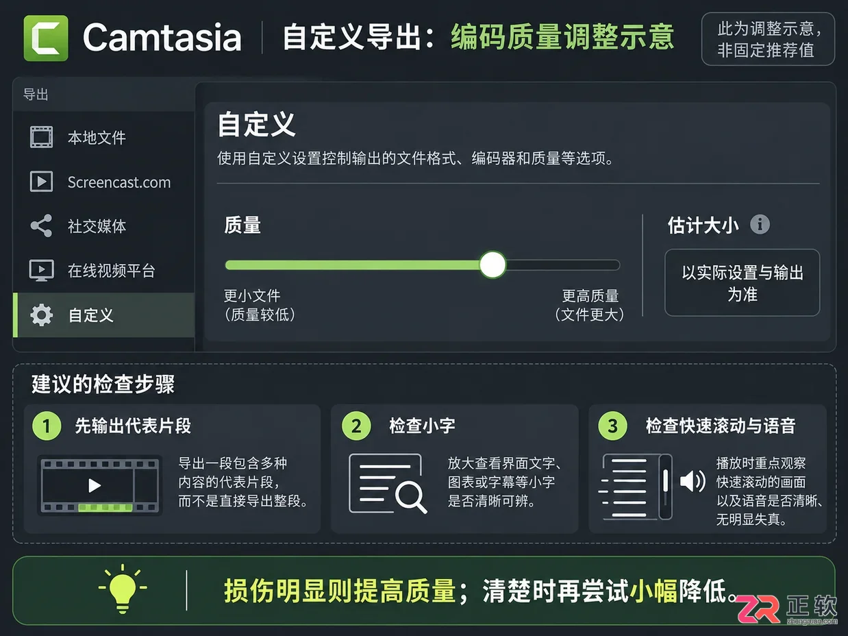 camtasia怎么压缩视频大小 导出参数设置