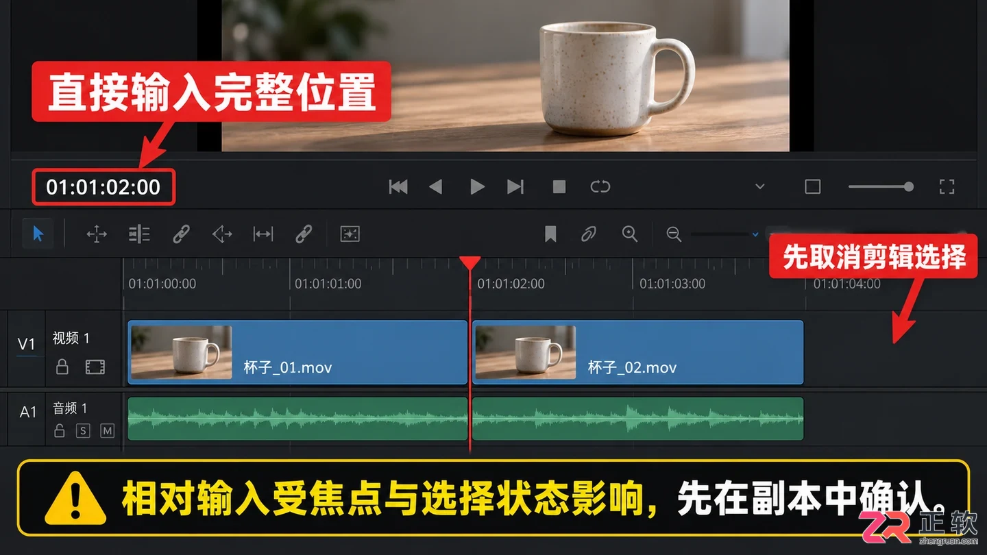 达芬奇剪辑怎么快速到想要的时间点 定位技巧