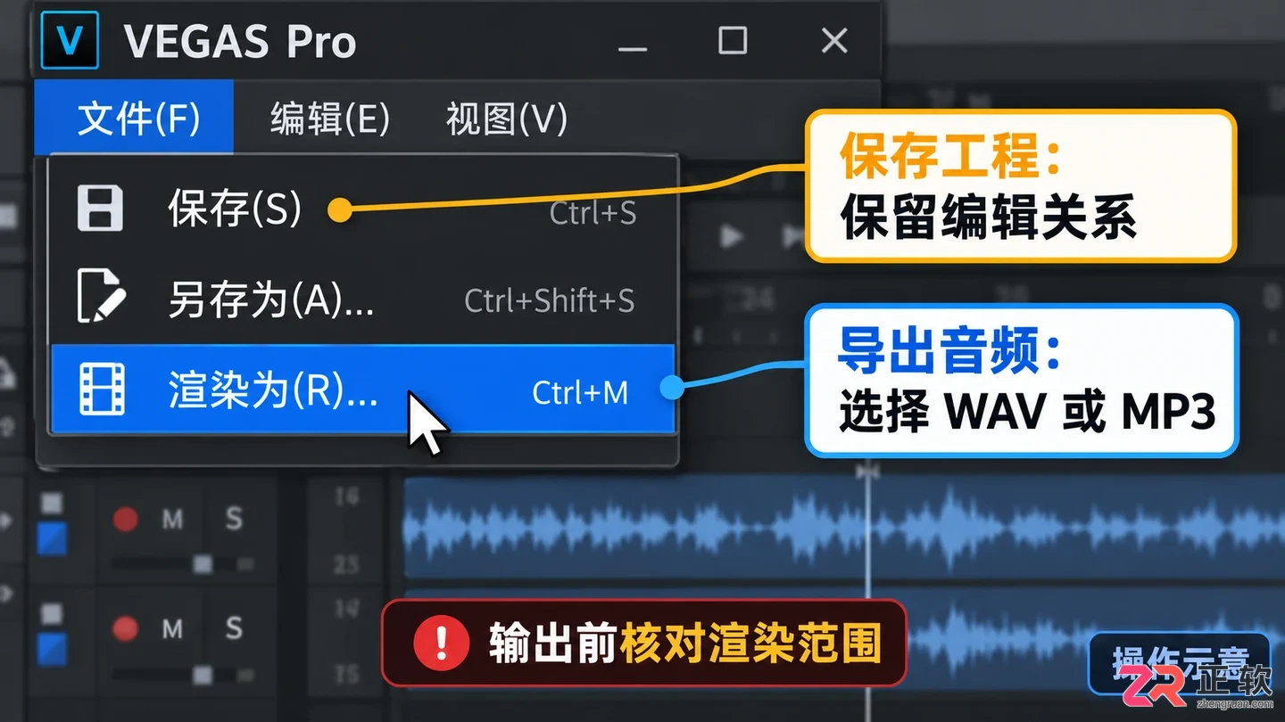 vegas怎么把音频分离 音画拆分技巧