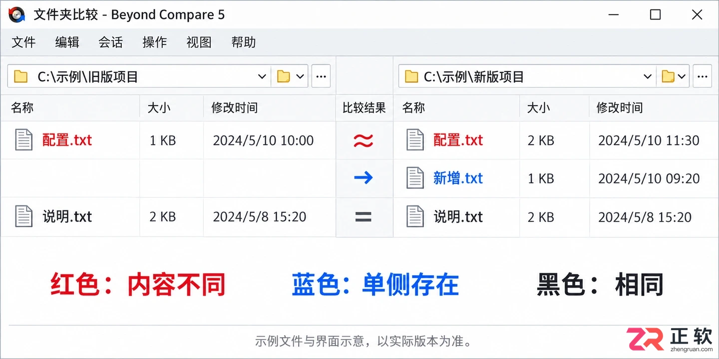 beyondcompare怎么导出差异文件
