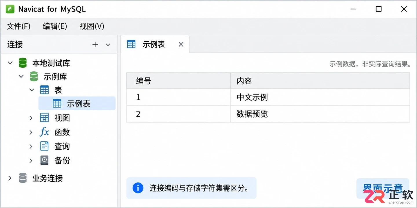 navicat for mysql怎么设置字符集
