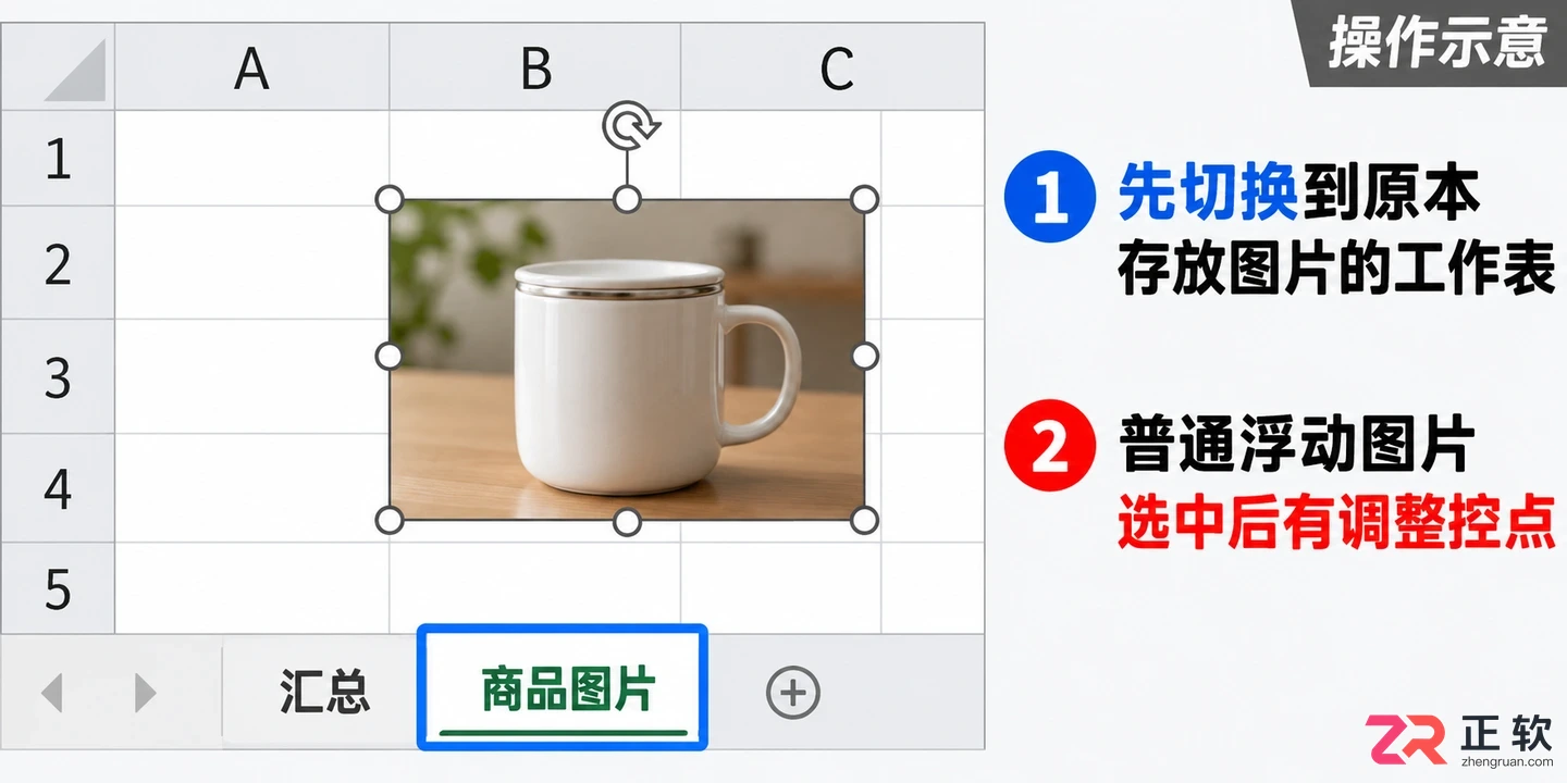 Excel表格图片不显示怎么办？两步找回隐藏图片与对象设置