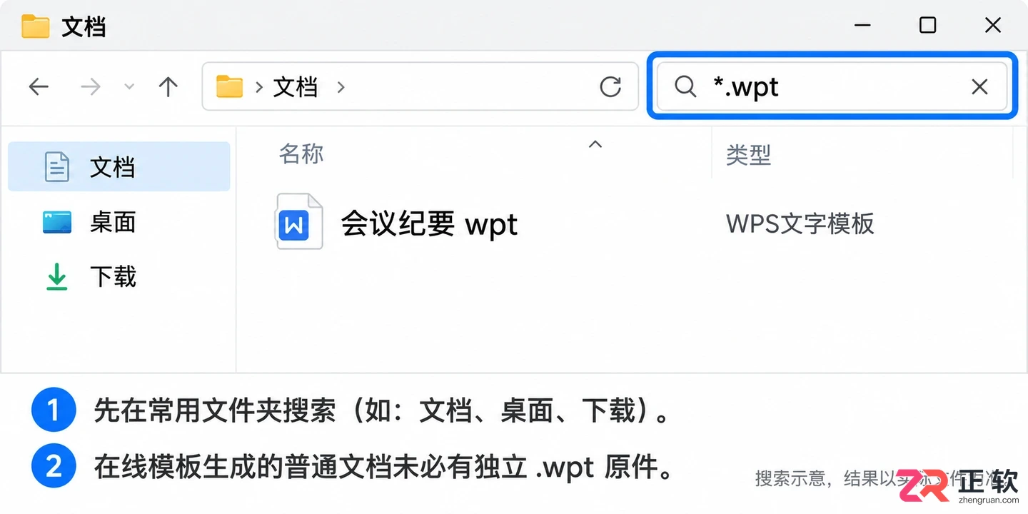 WPS模板文件本地存储位置查找指南:如何找到用户模板目录与.wpt文件