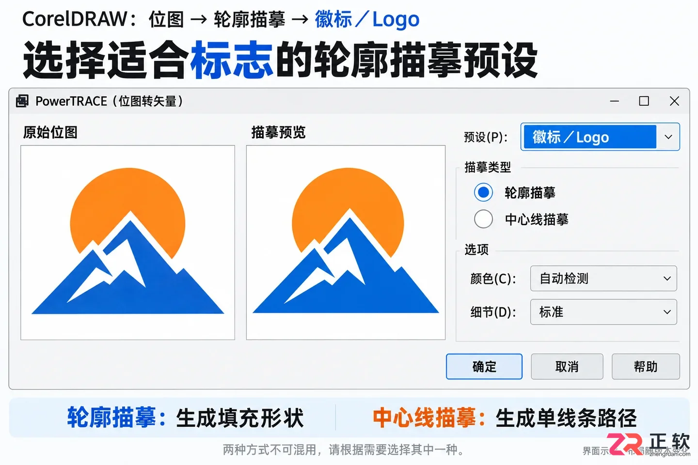 coreldraw怎么把图片转换成矢量图