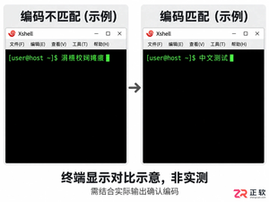 Xshell连接Linux中文乱码怎么办？调整终端编码快速修复