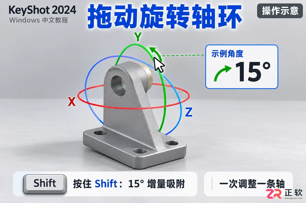 keyshot怎么旋转模型 鼠标控制技巧