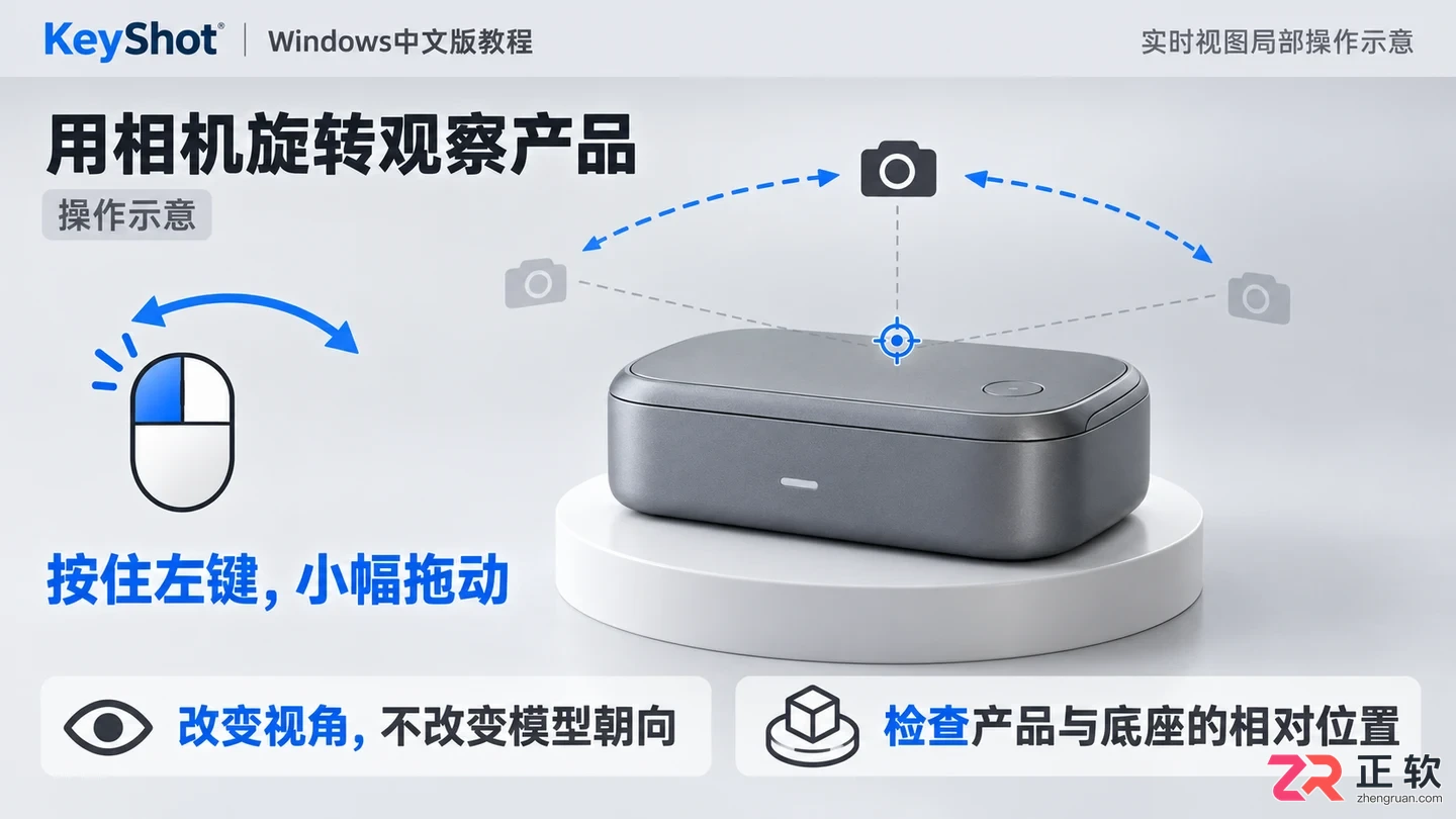 keyshot怎么旋转模型 鼠标控制技巧