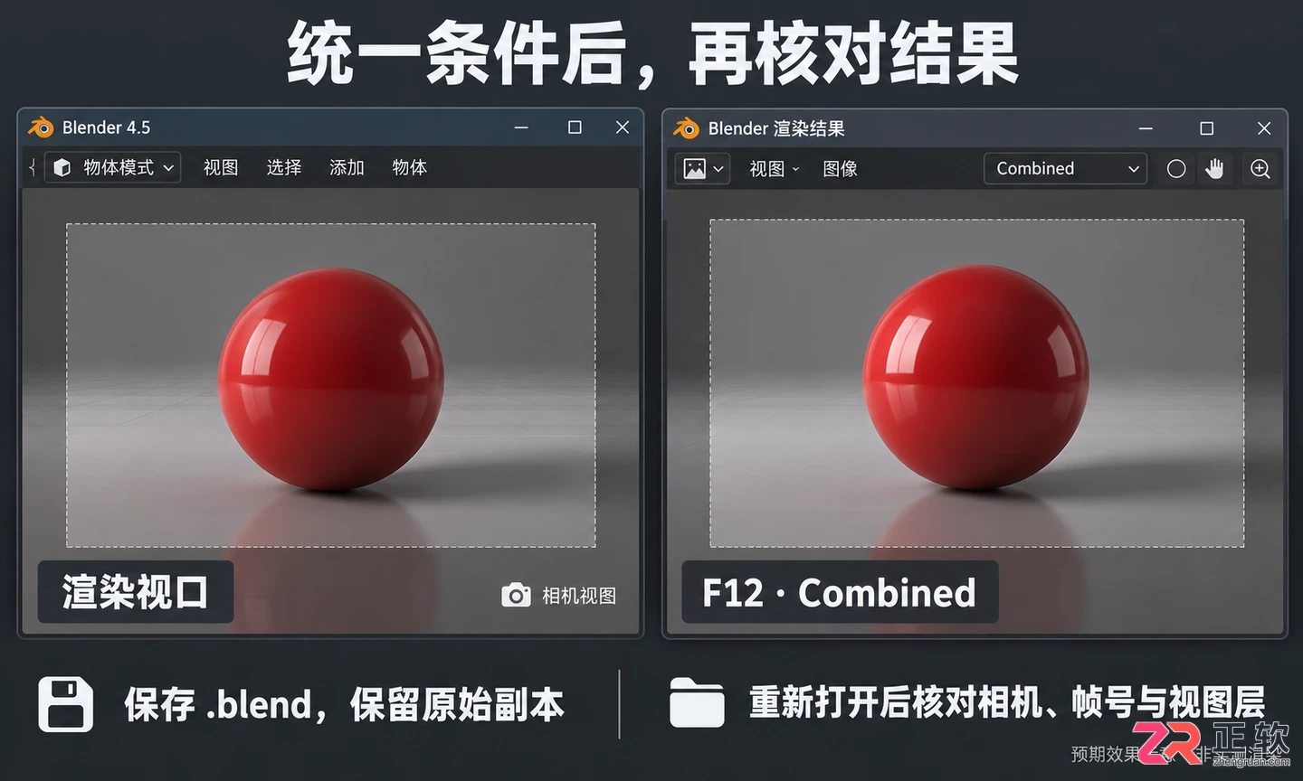 Blender渲染结果和视图不同怎么办