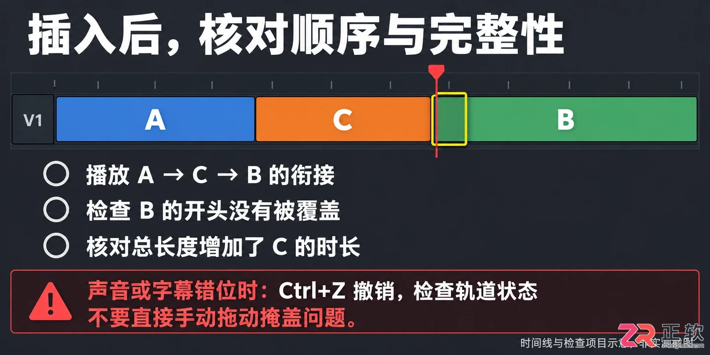 达芬奇剪辑怎么插入片段 避免覆盖素材