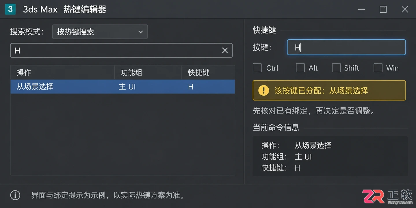 3DMax快捷键失效如何恢复