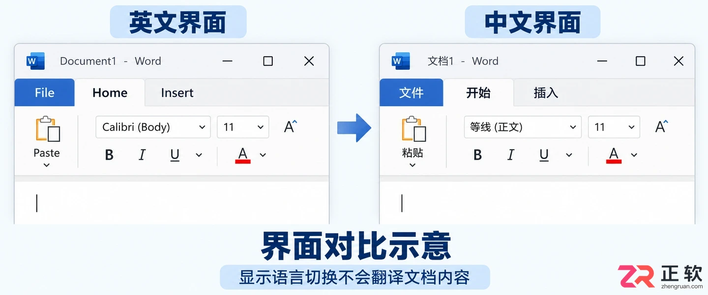 Office英文界面怎么改中文？Windows版Word语言切换与安装包补全指南