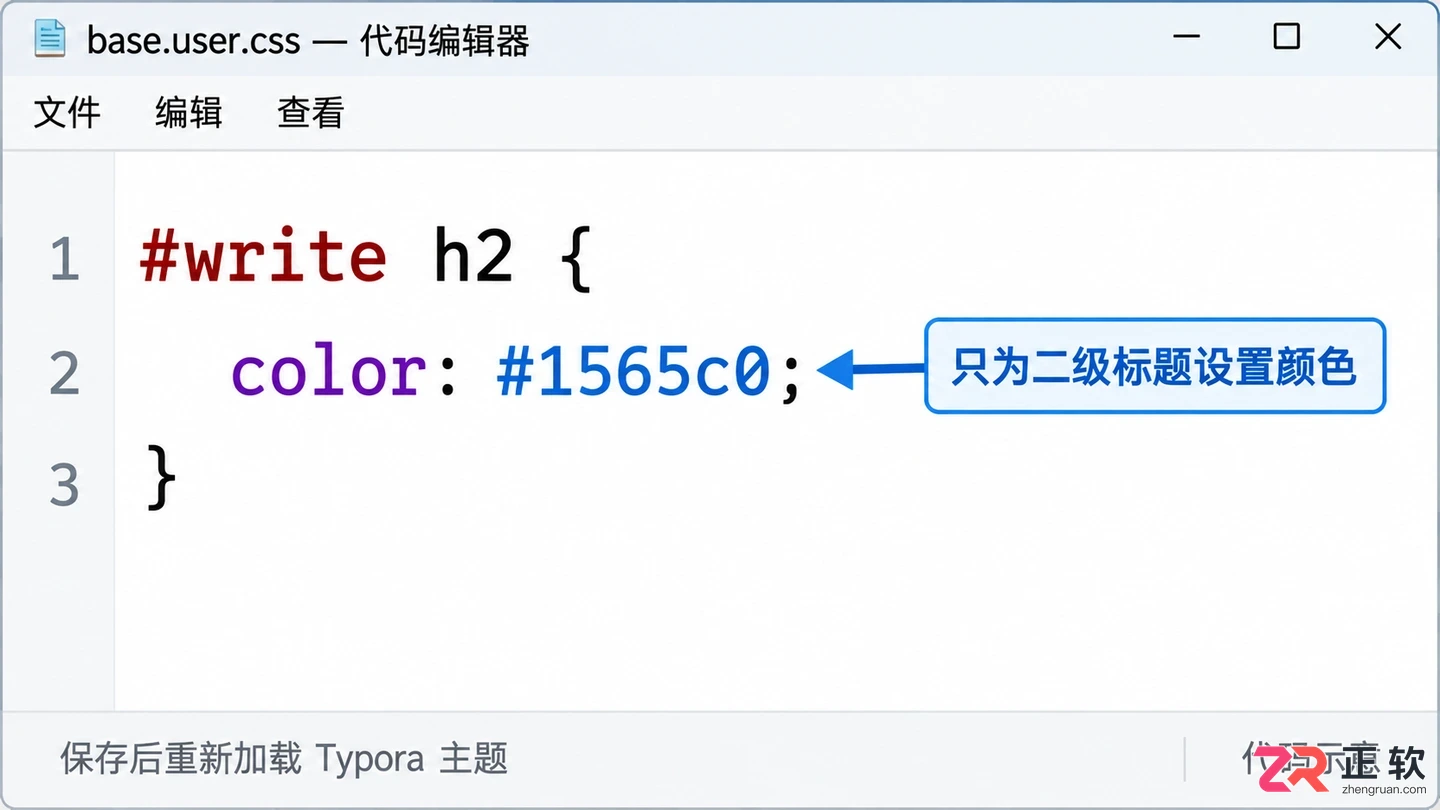 Typora怎么改变字体颜色?局部着色与全局CSS设置教程