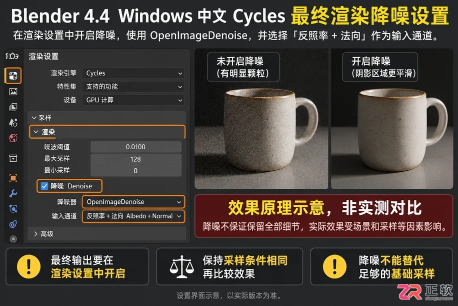 Blender渲染采样怎么设置