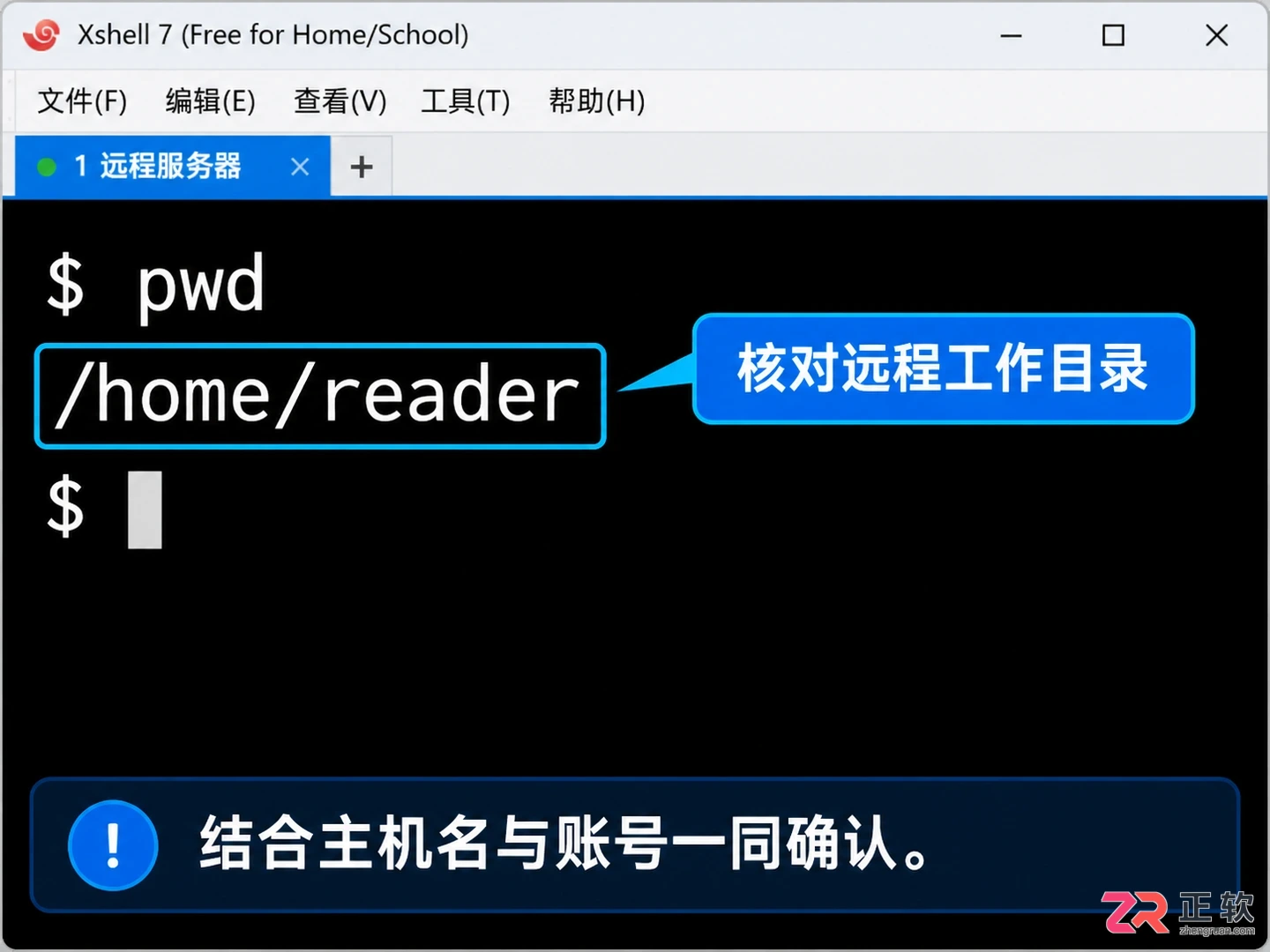 Xshell显示服务器文件：命令行ls与文件管理器面板实操