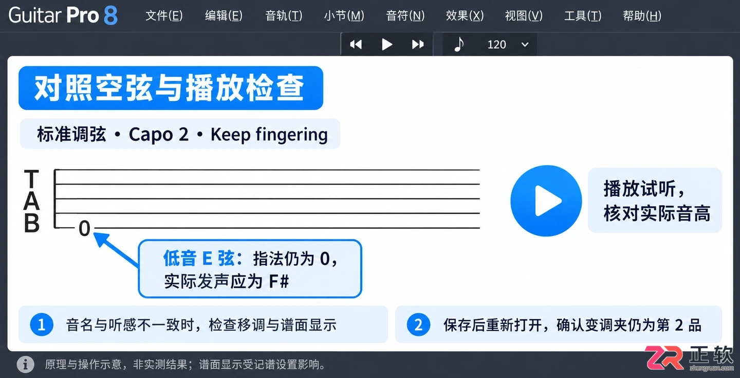 guitar pro怎么设置变调夹 品位选择步骤