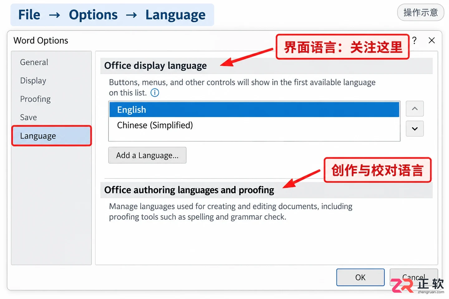 Office英文界面怎么改中文？Windows版Word语言切换与安装包补全指南