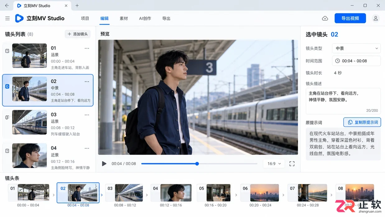 立刻MV如何修改单镜头画面提示词