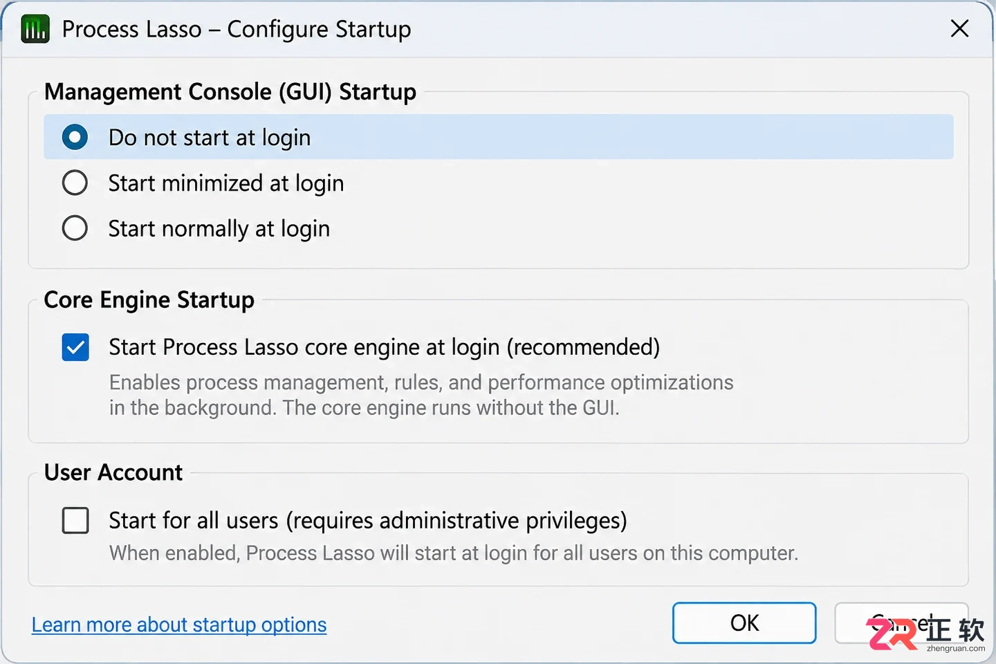 Process Lasso 关闭开机自启教程:分别设置 GUI 与 Governor 启动项