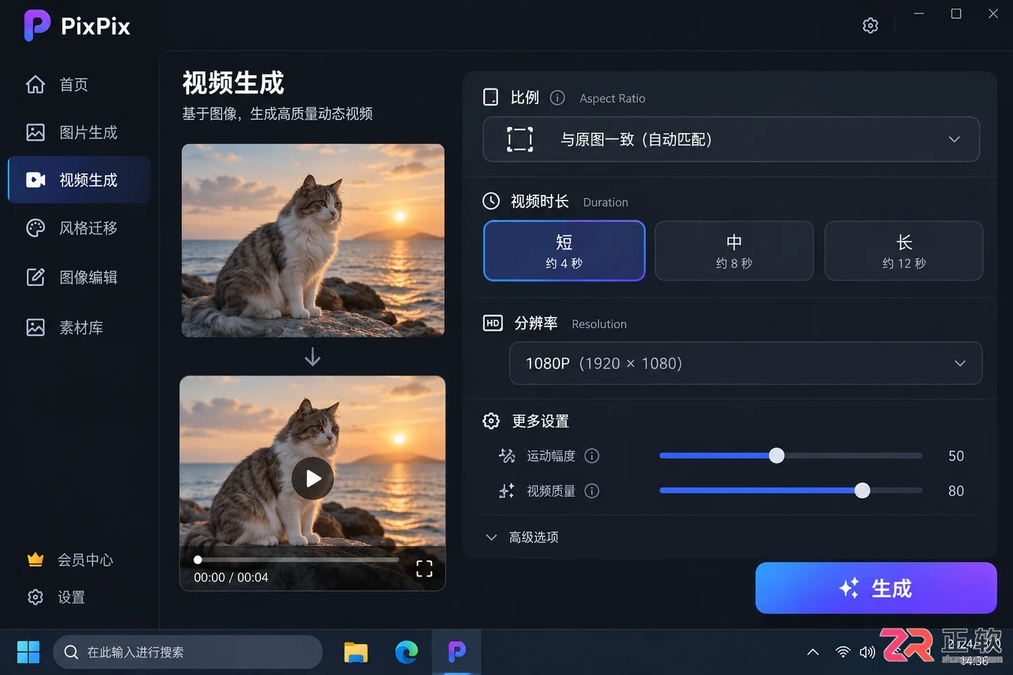 PixPix商品图一键转视频怎么操作