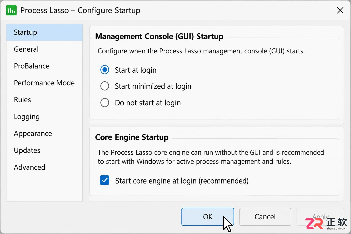 Process Lasso 关闭开机自启教程:分别设置 GUI 与 Governor 启动项