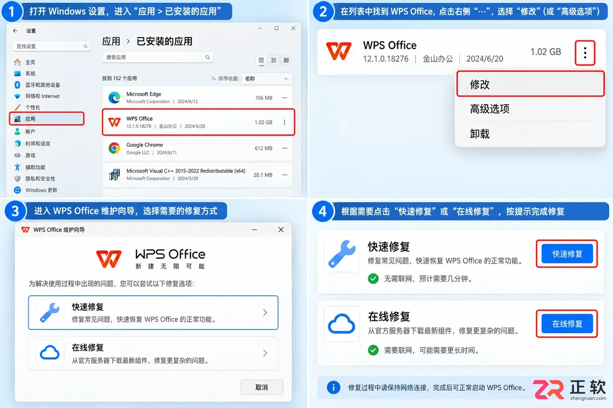 WPS Office打不开的解决方法和解决方法