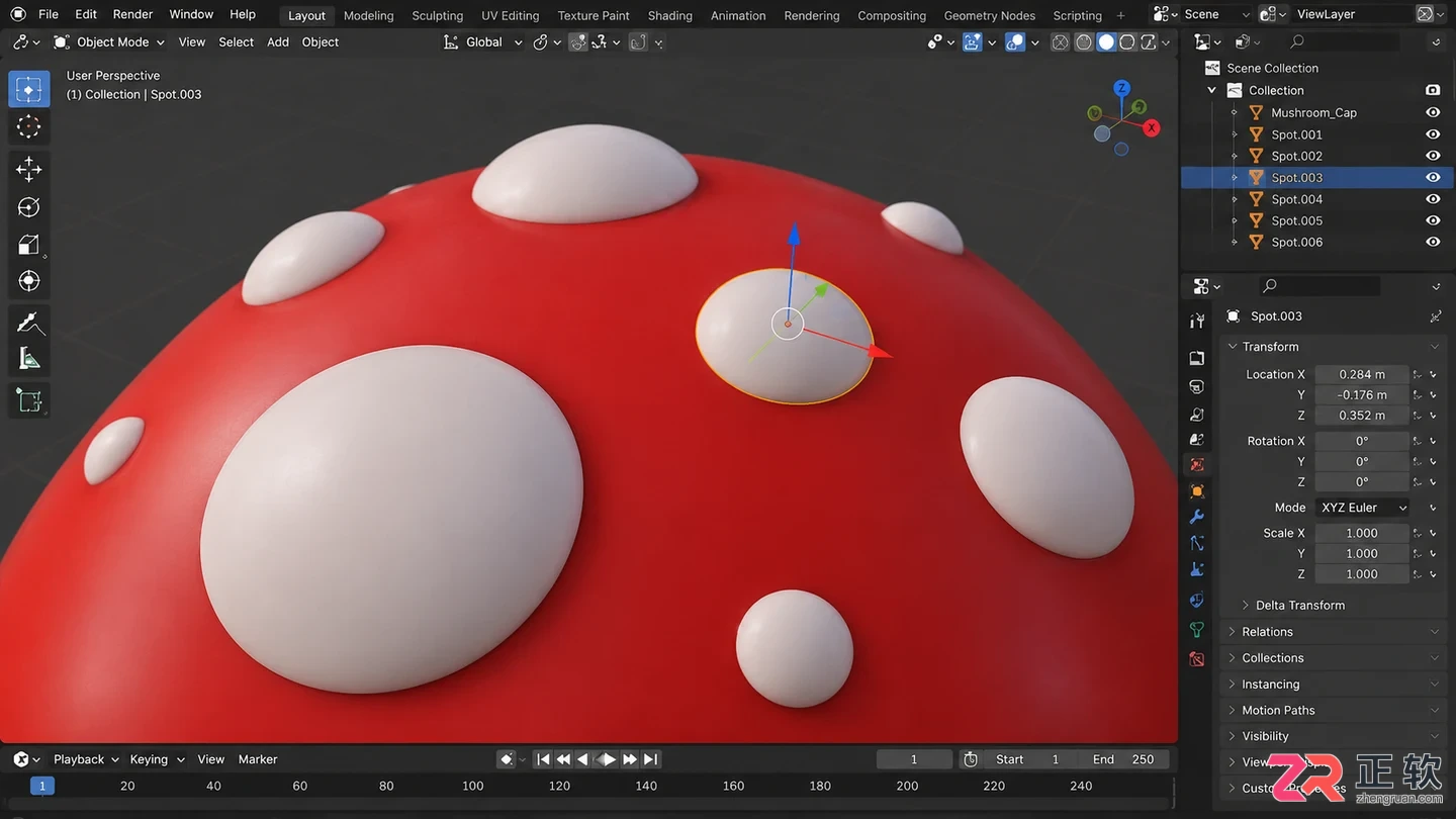 blender蘑菇建模教程简单易学的图文步骤指南