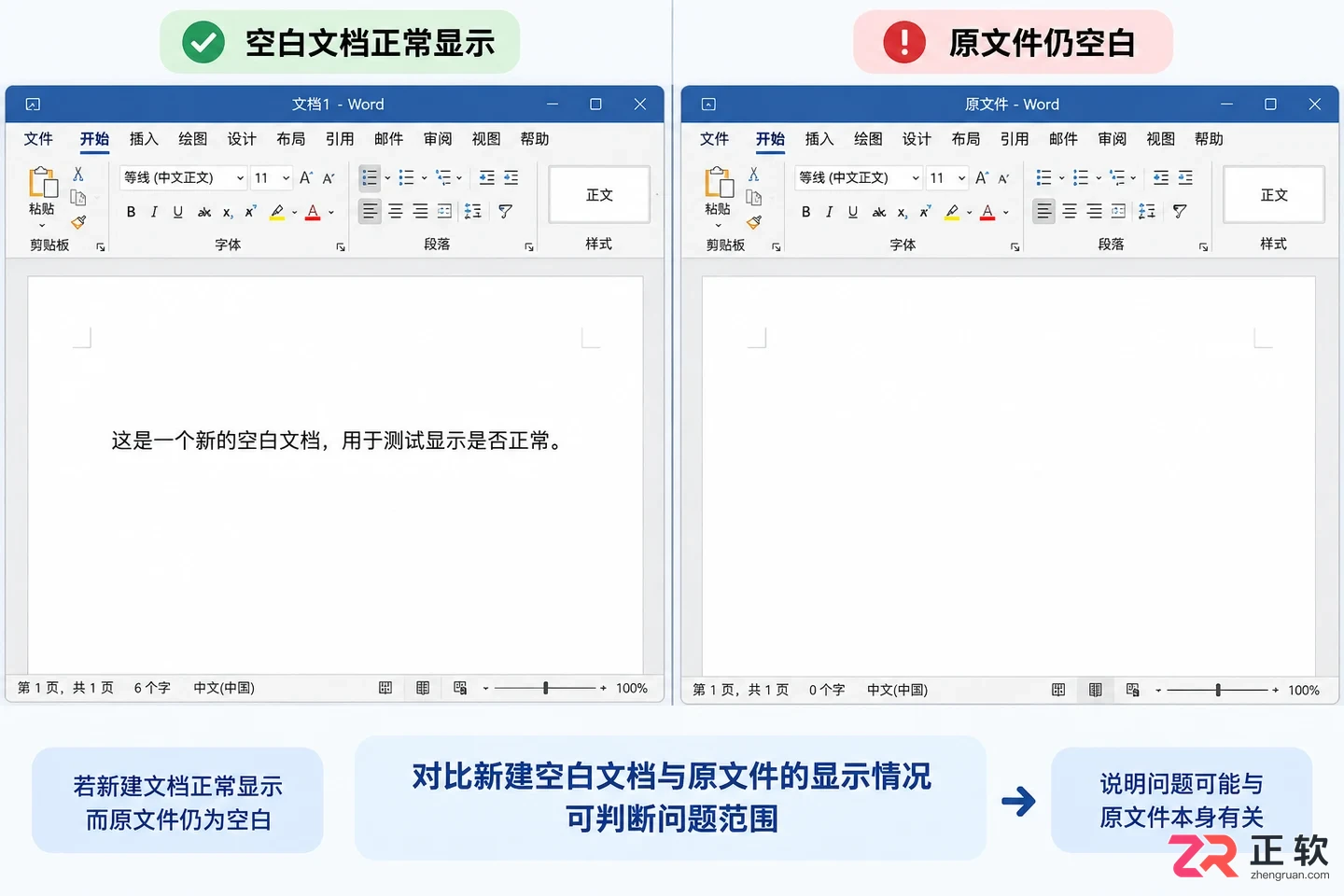 office打开看不到内容怎么设置才能恢复正常显示