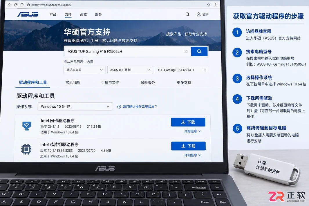 Windows10安装后网卡驱动缺失联网修复