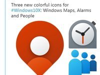 迎接Windows10X:微软为地图闹钟与人脉应用带来新图标