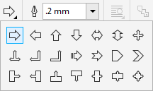 CDR制作箭头流程图