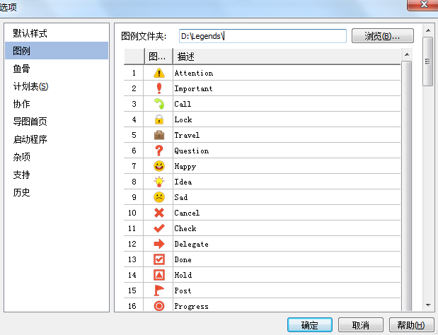 MindMapper图例选项讲解