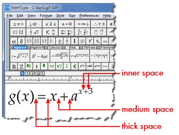 MathType空格键