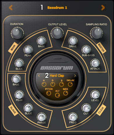 Bassdrum界面 Bassdrum界面