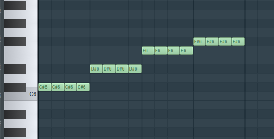 FL Studio钢琴卷轴中的切割命令