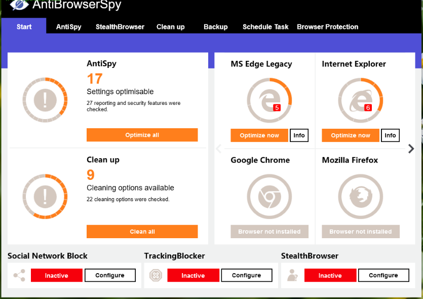 antibrowserspy清理垃圾文件的方法步骤