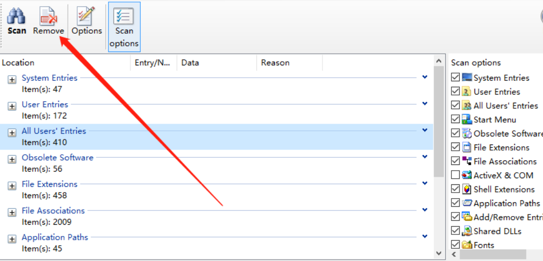 Registry TuneUp清理系统注册表的使用方法